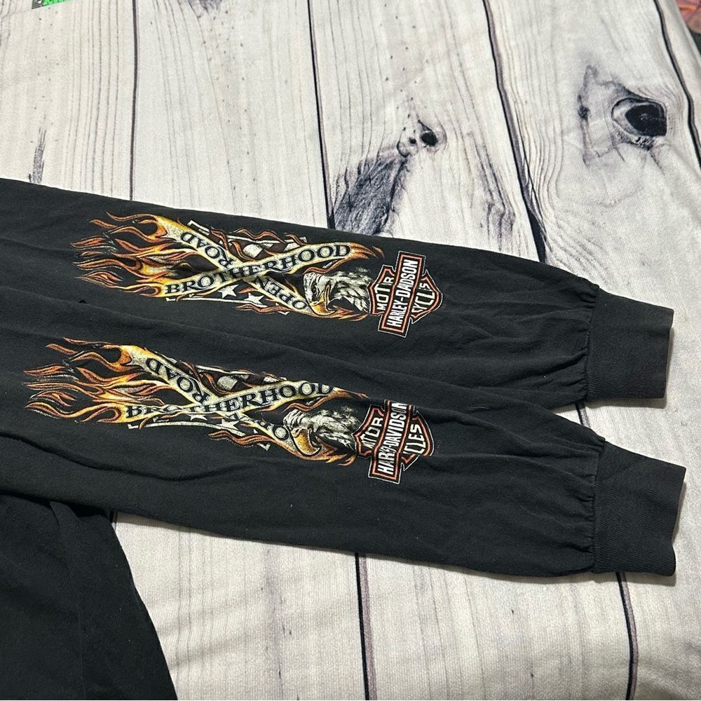 Vintage Harley Davidson LS‎ Shirt Cocoa Beach Men 2XL Made In USA Flames - Picture 4 of 6